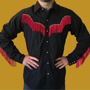 Vintage Rockmount Ranch Wear Fringe Western Shirt